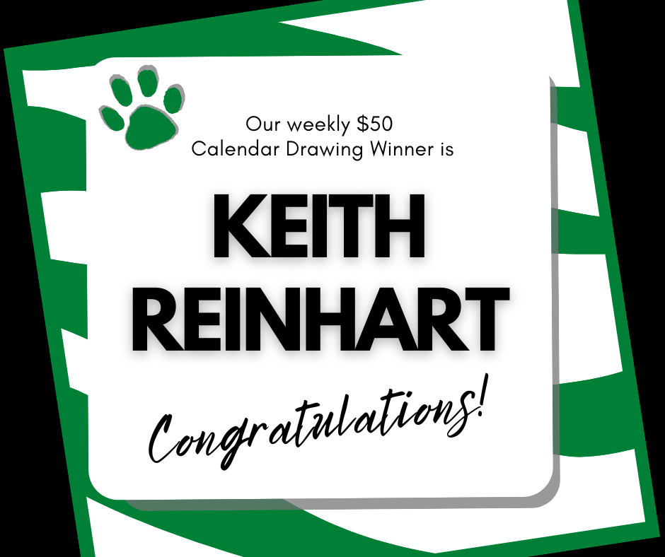 Congratulations to our 3/23 $50 Calendar Drawing Winner!