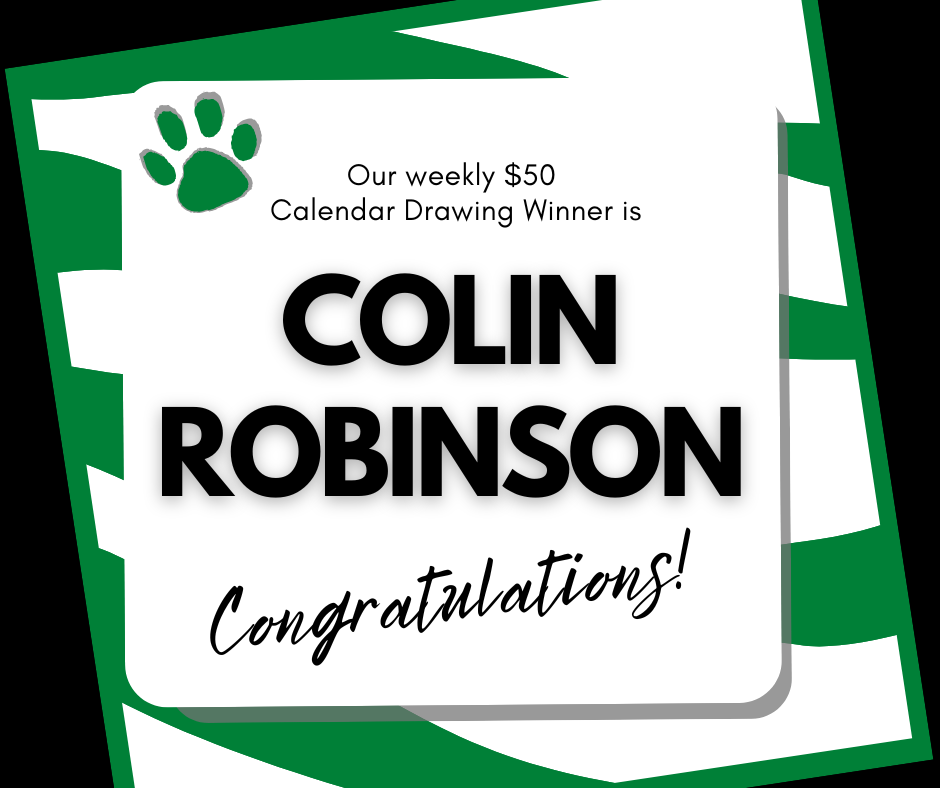 Congratulations to our 3/30 $50 Calendar Drawing Winner!