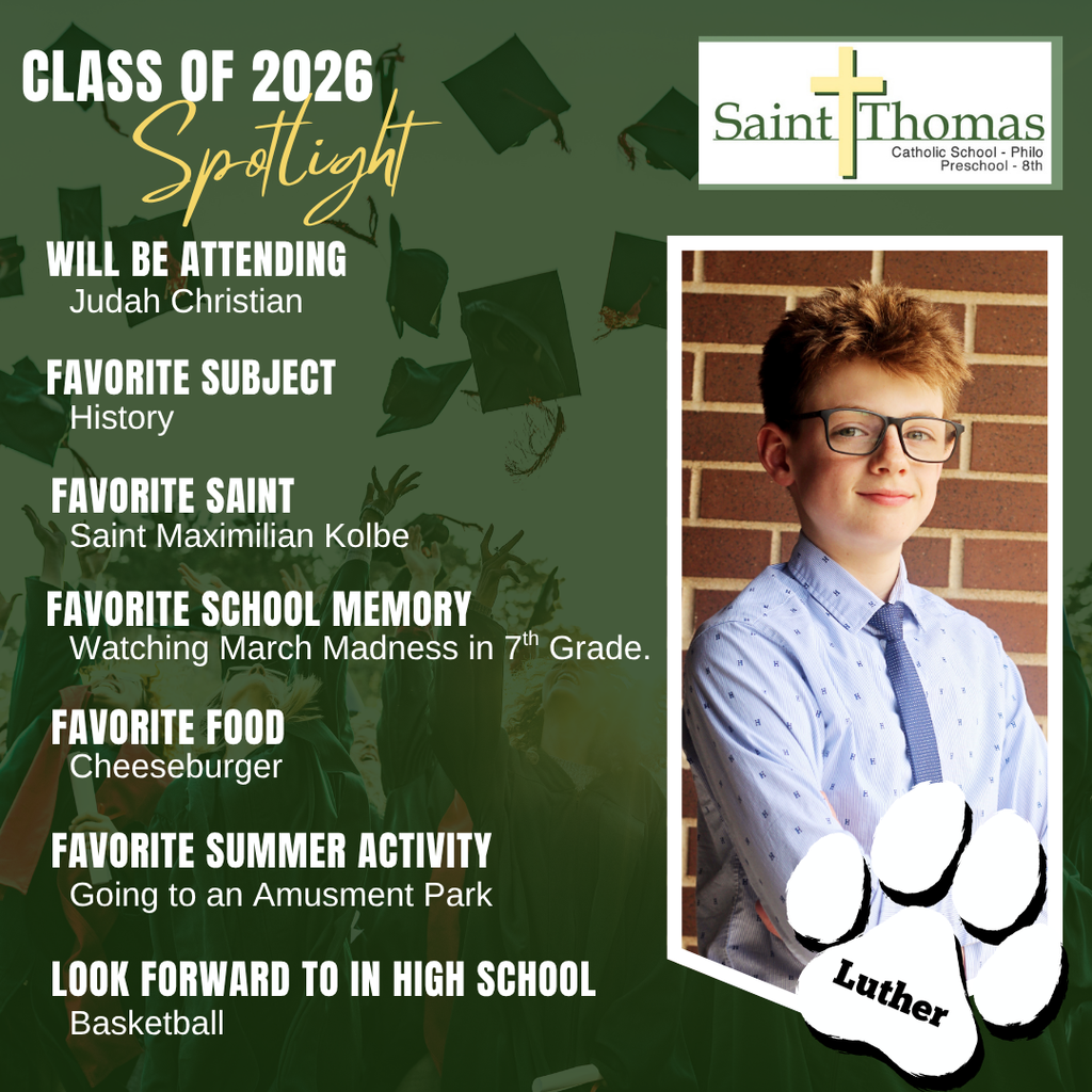 Our Class of 2026 8th Grade Spotlight - Luther