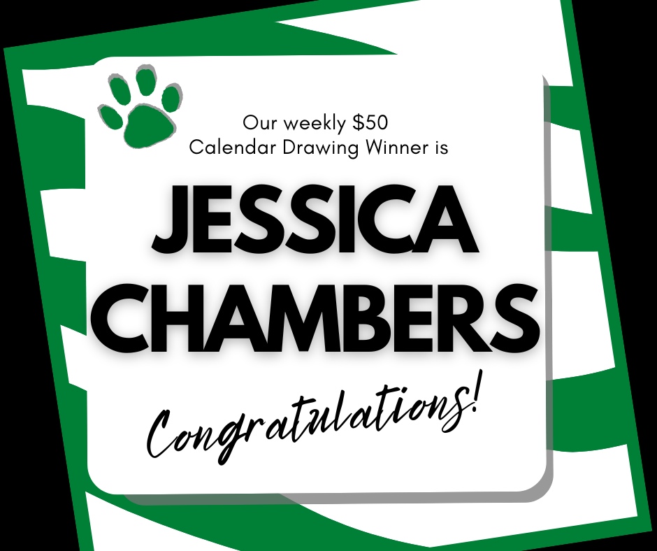 Congratulations to our 5/4 $50 Calendar Drawing Winner!