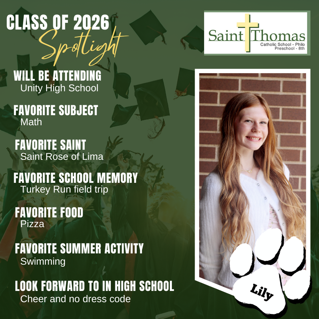 Our Class of 2026 8th Grade Spotlight - Lily