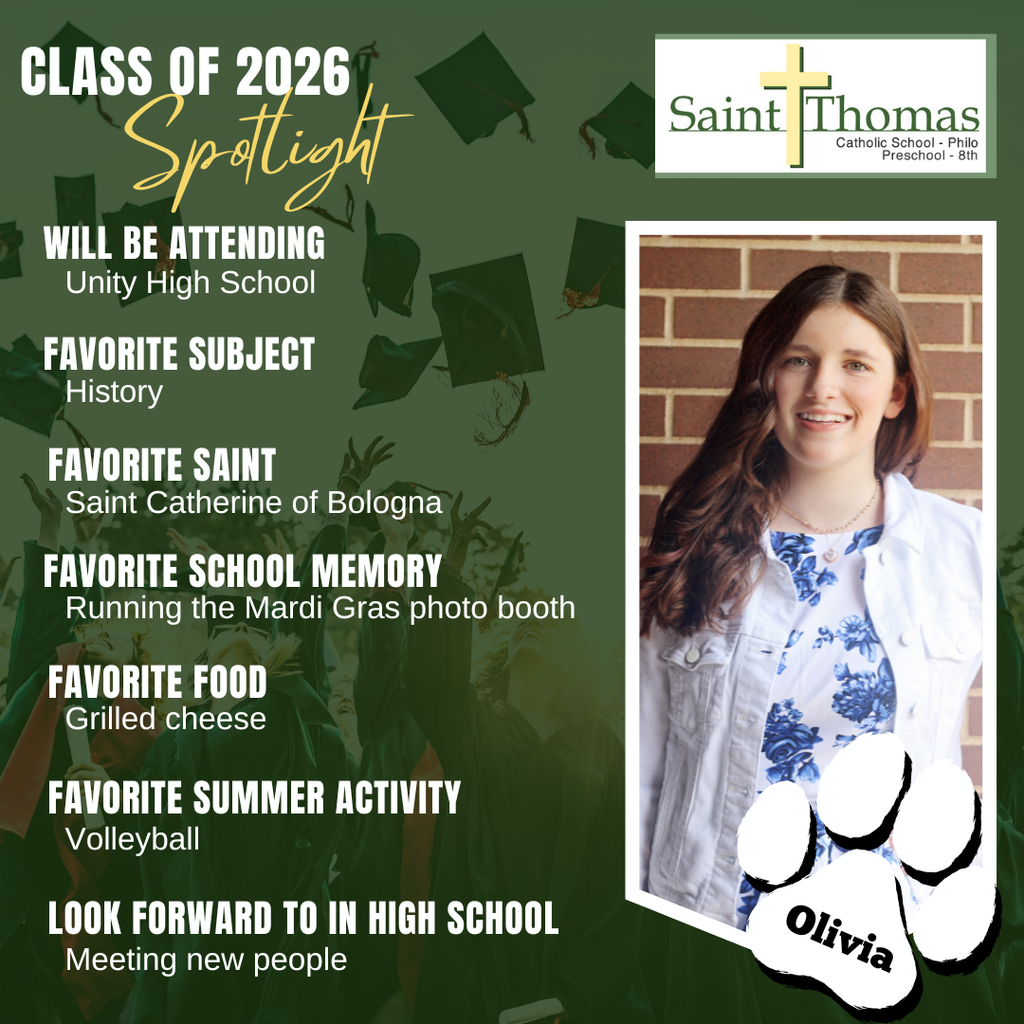 Our Class of 2026 8th Grade Spotlight - Olivia