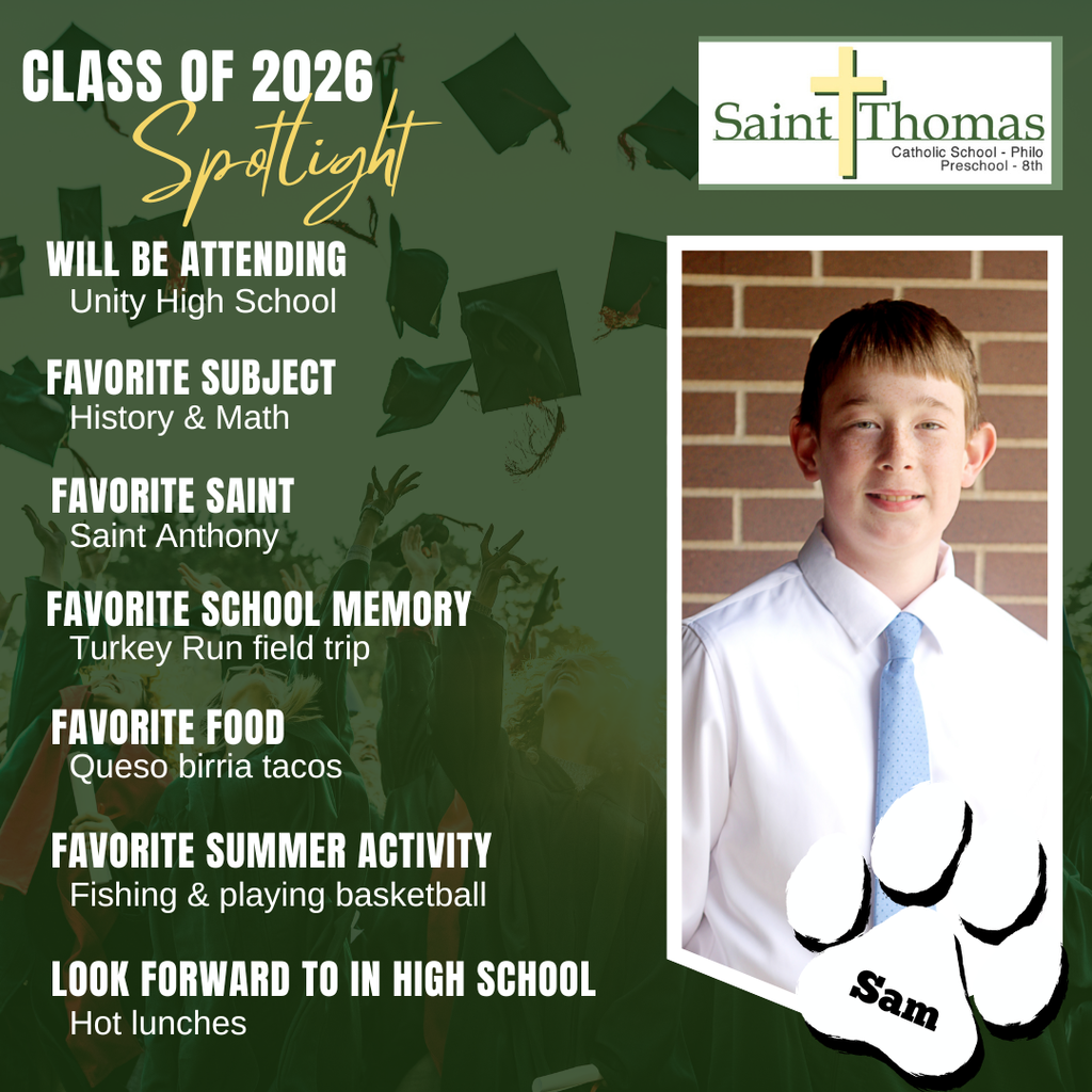 Our Class of 2026 8th Grade Spotlight - Sam