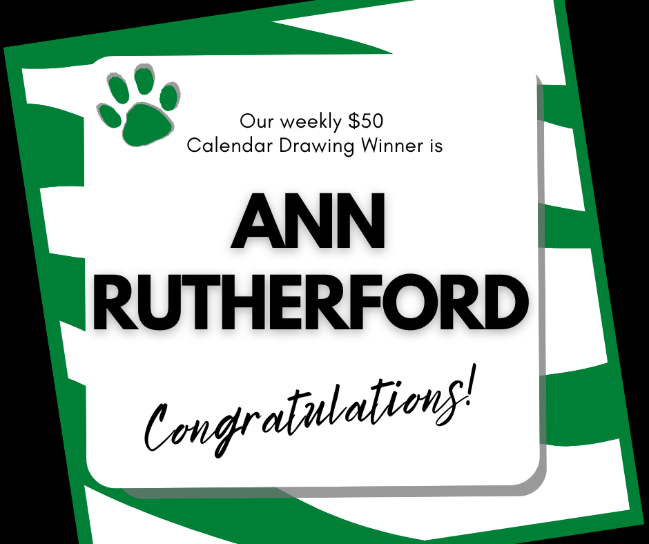 Congratulations to our 5/18 $50 Calendar Drawing Winner!