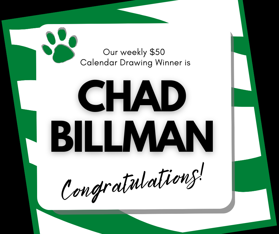 Congratulations to our 6/1 $50 Calendar Drawing Winner!