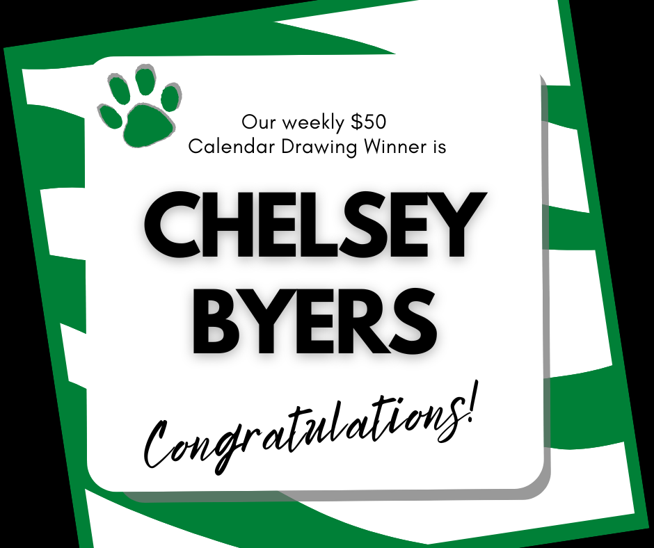 Congratulations to our 7/6 $50 Calendar Drawing Winner!