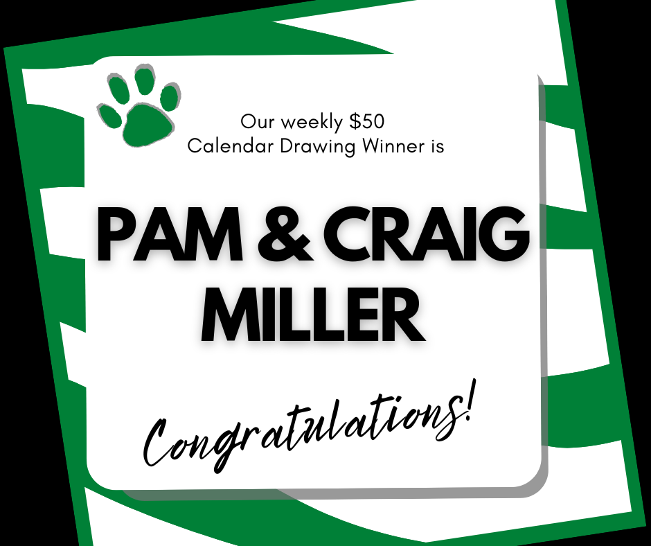 Congratulations to our 7/20 $50 Calendar Drawing Winner!