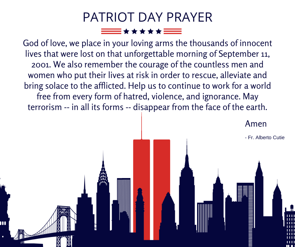 A prayer for remembering those impacted by 9/11/2001