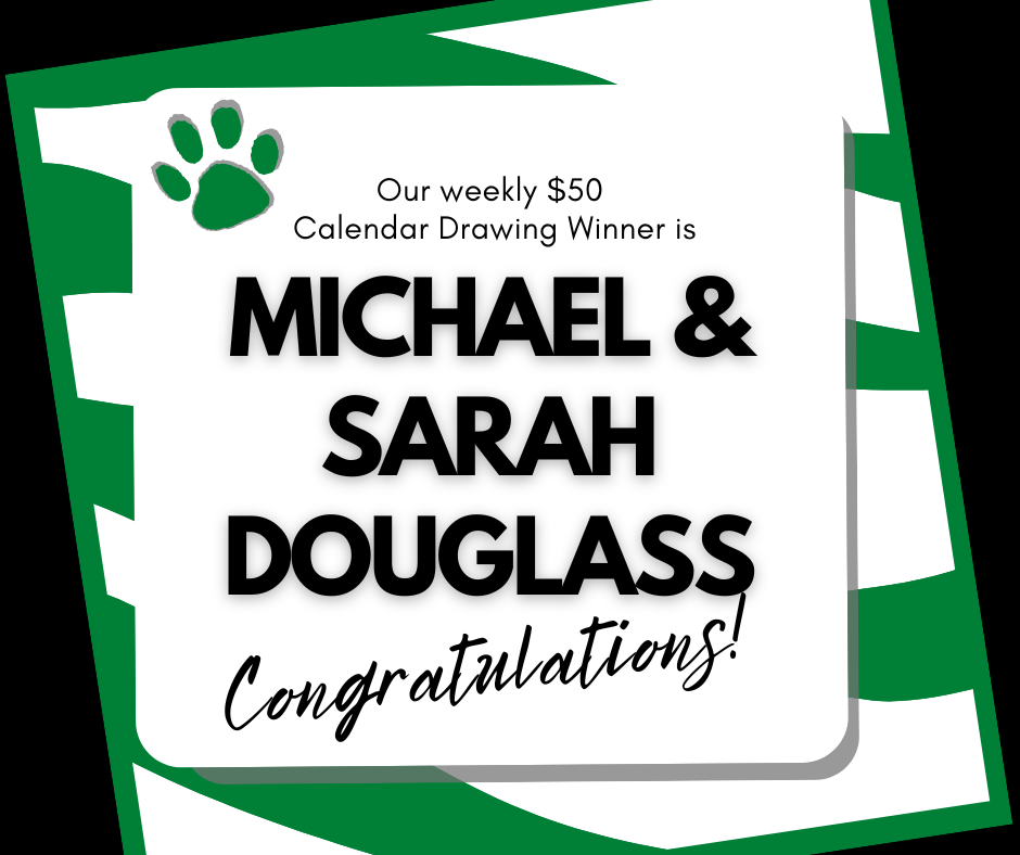 Congratulations to our 9/7 $50 Calendar Drawing Winner!