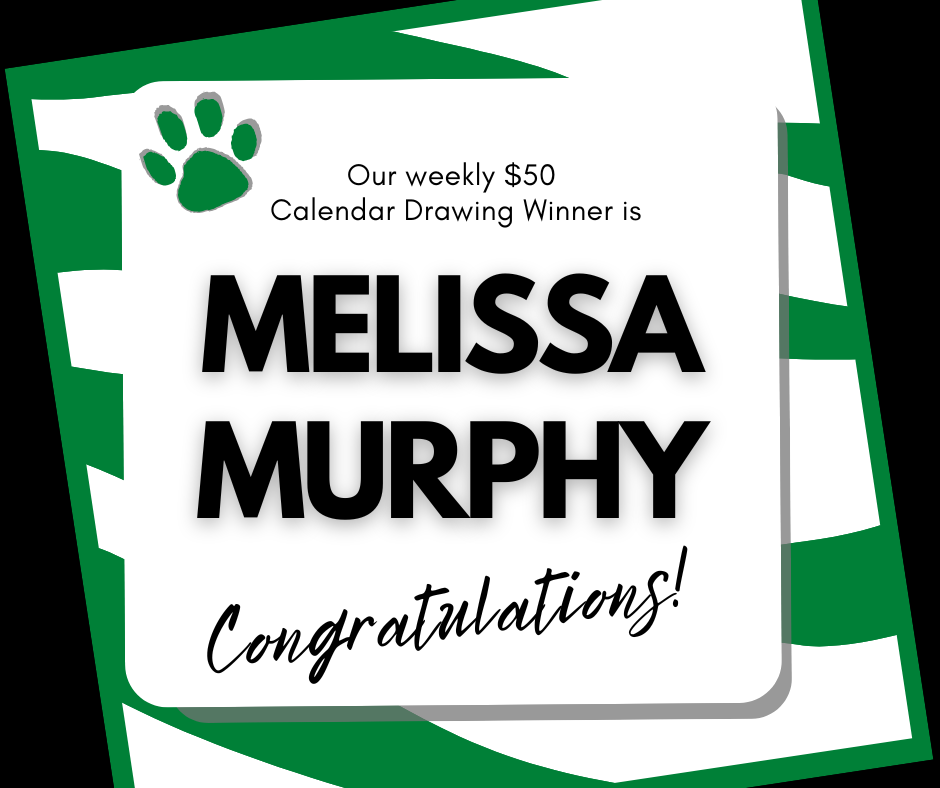 Congratulations to our 9/14 $50 Calendar Drawing Winner!