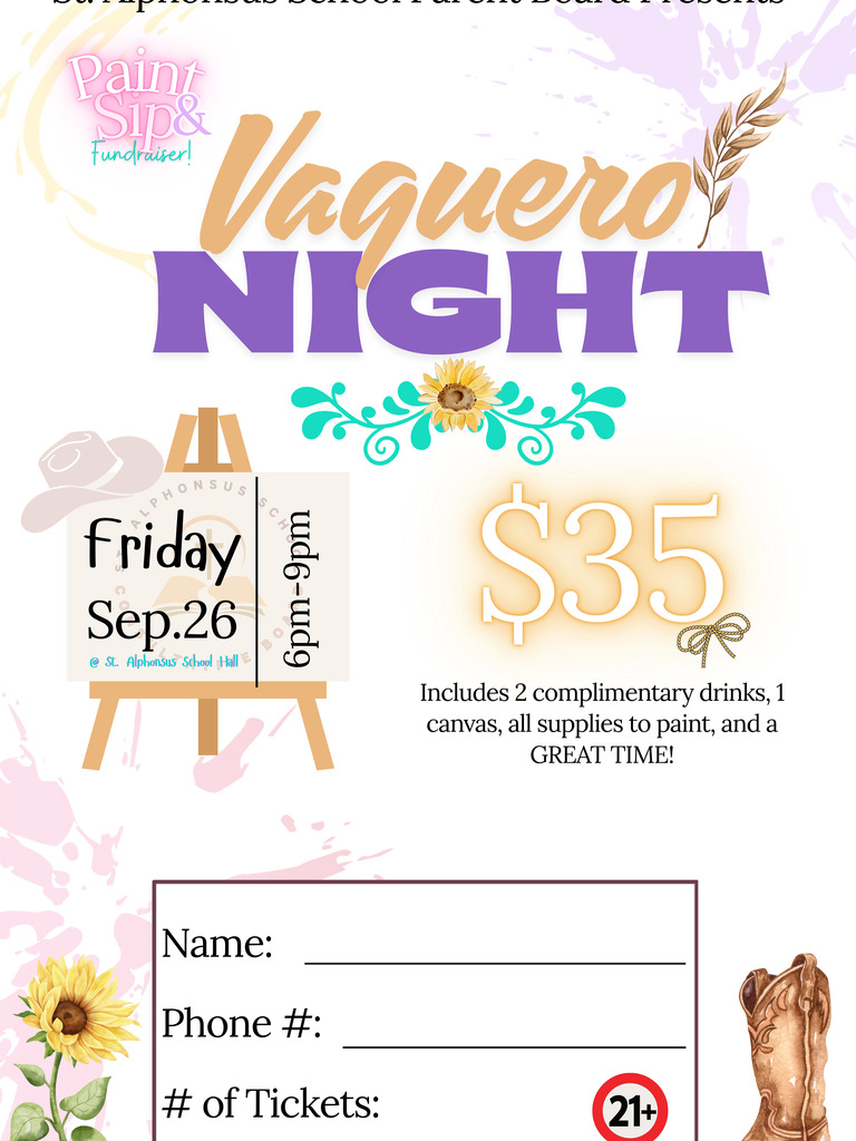 Paint and Sip Night This Friday! 