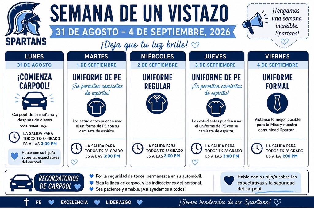 Week at Glance August 4-September 4