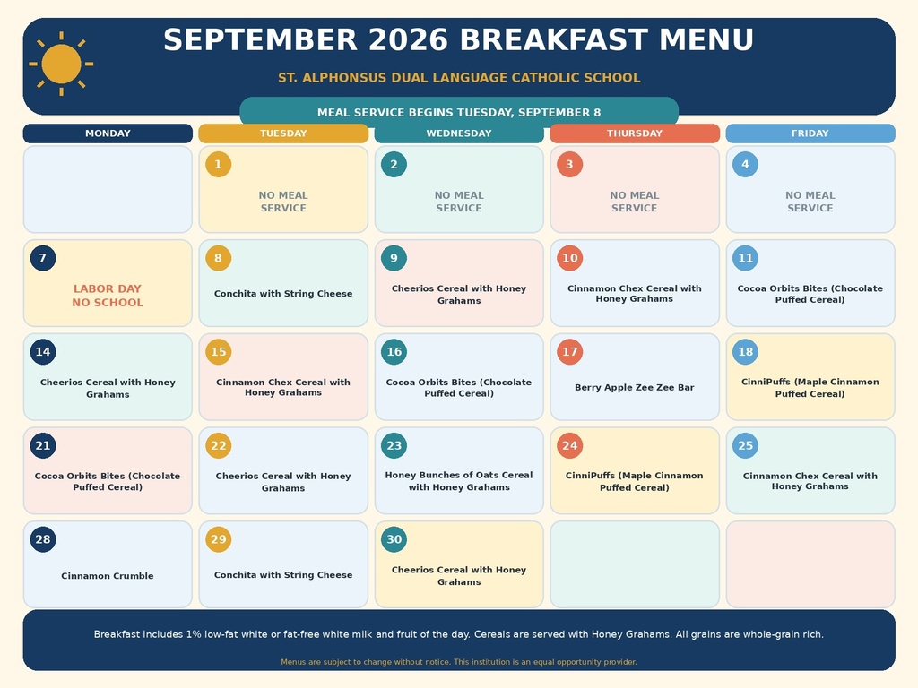 Breakfast Menu