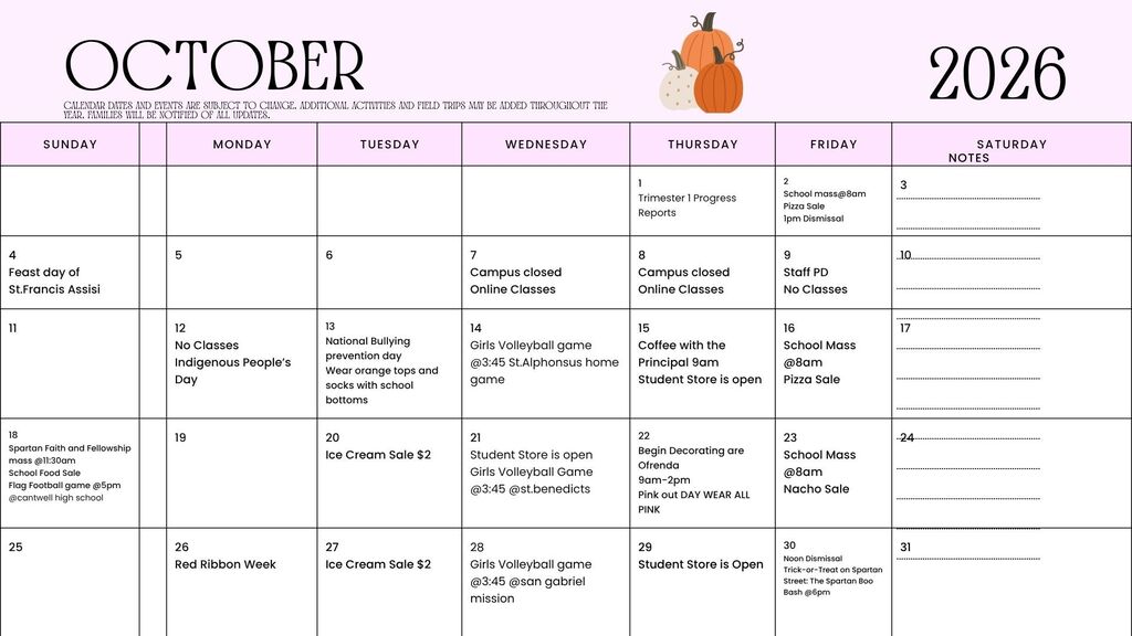 October