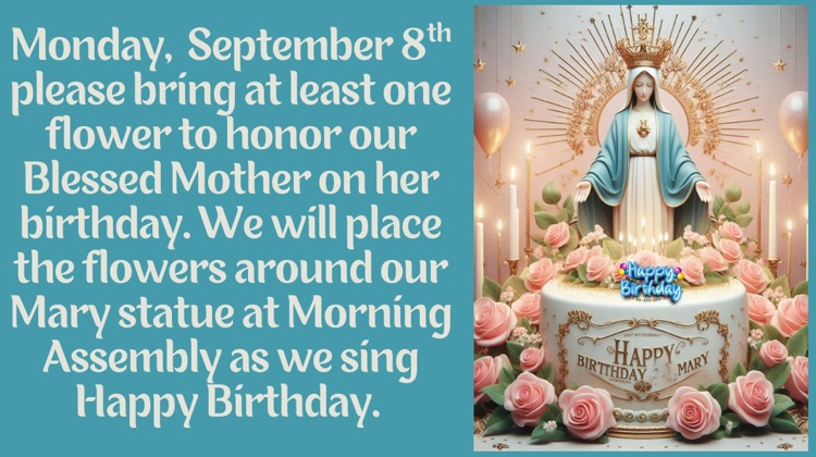 Mary's birthday 