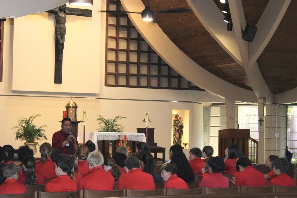Mass at St. Anthony School.