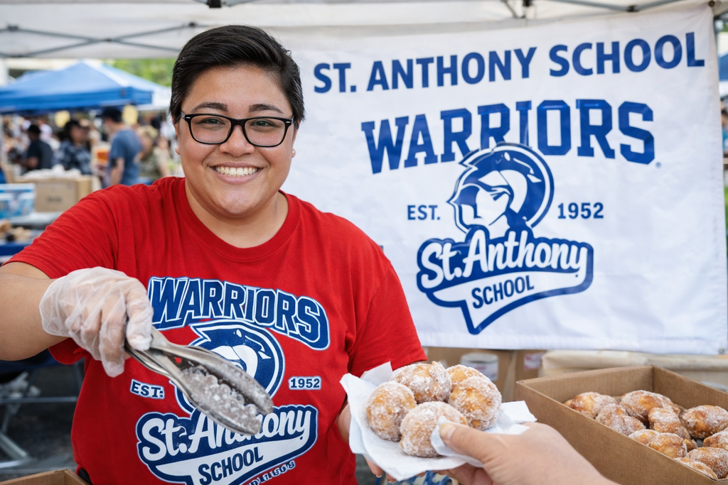 Serving malasadas