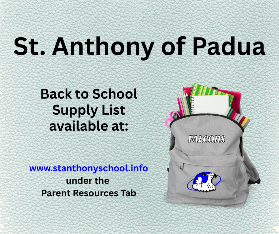 St. Anthony of Padua-School Supplies