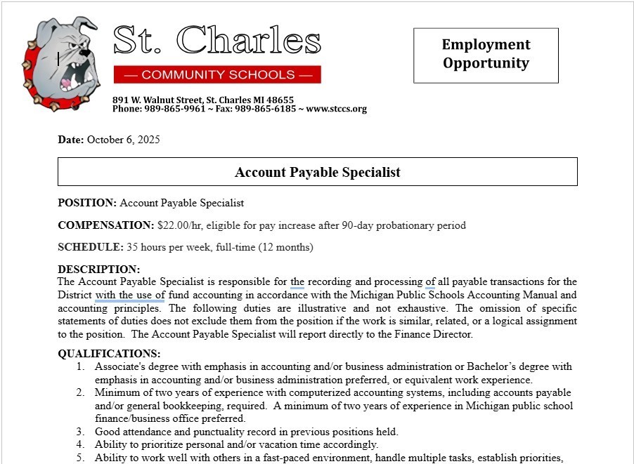 Job Posting