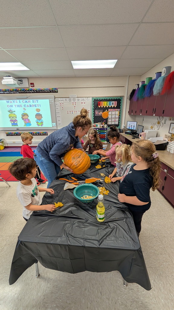Young 5s pumpkin learning