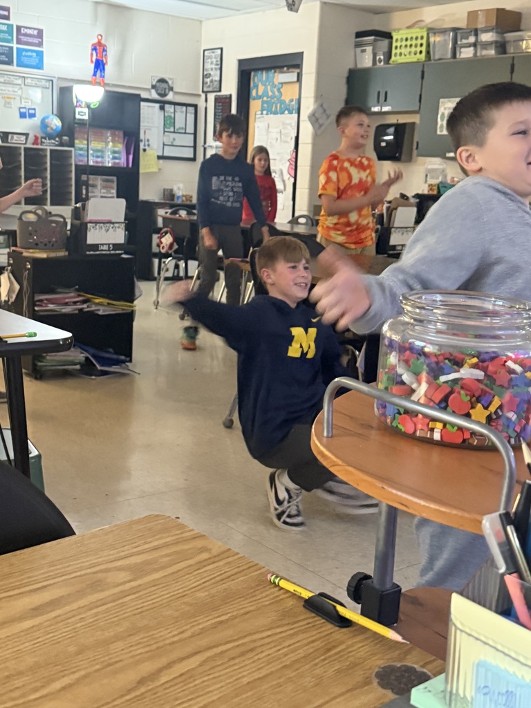 Students dancing for a break