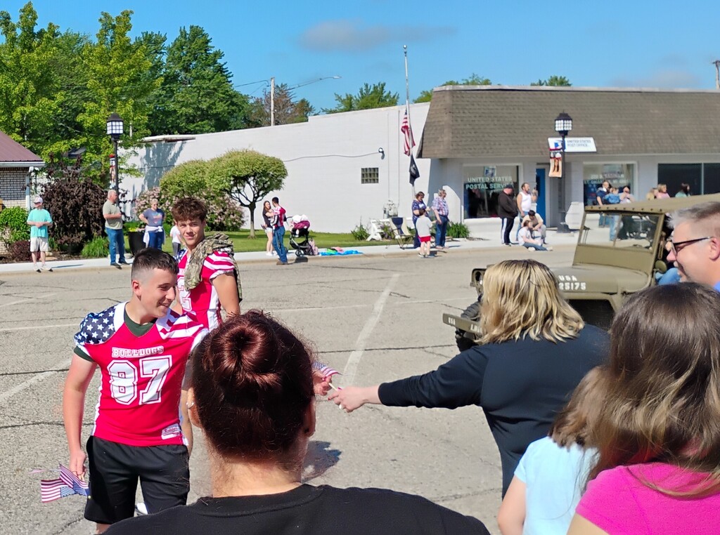 Athletes at the Memorial Day Parade