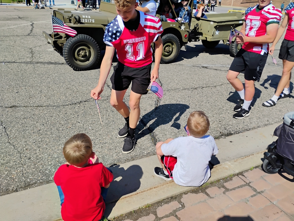 Athletes at the Memorial Day Parade