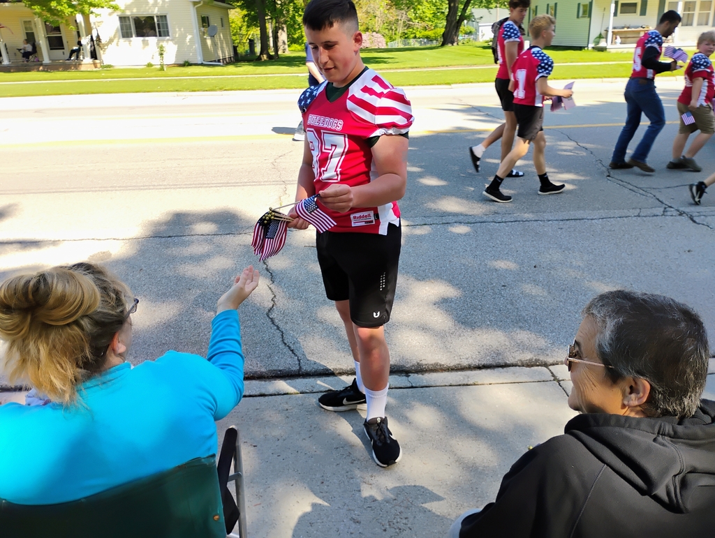 Athletes at the Memorial Day Parade