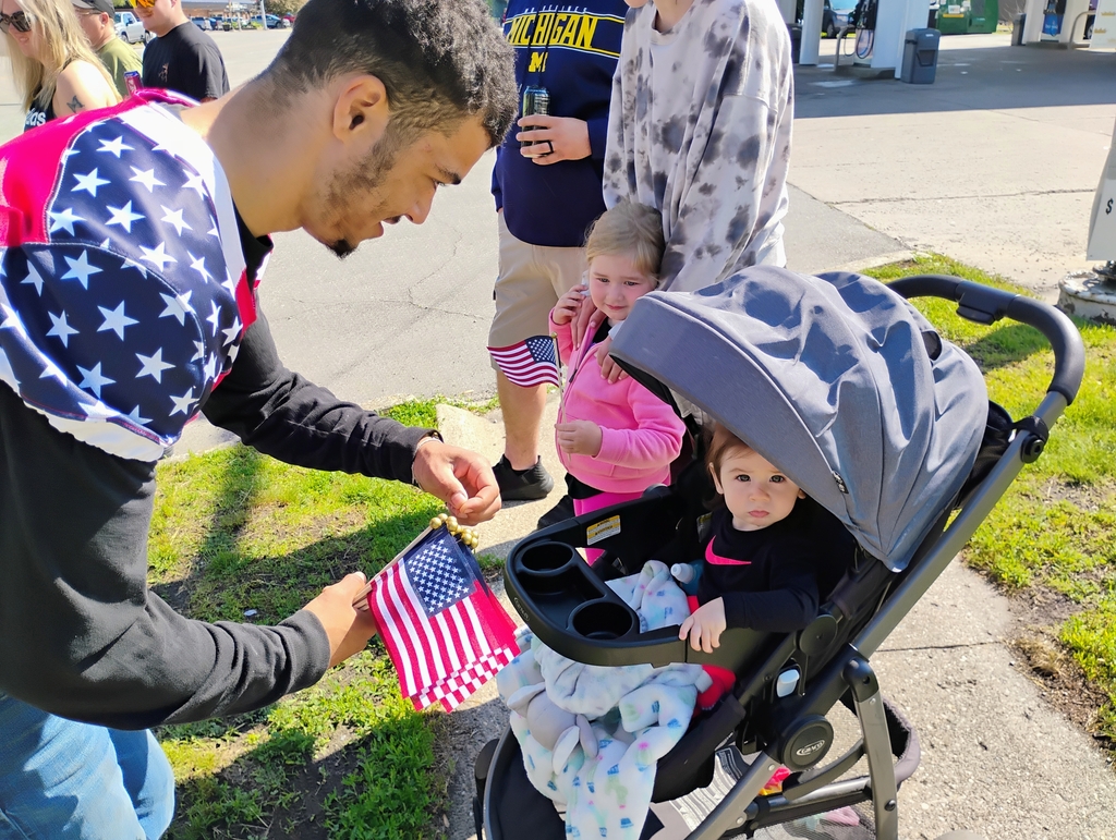 Athletes at the Memorial Day Parade