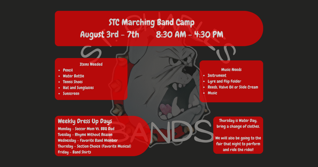 Band Camp Info