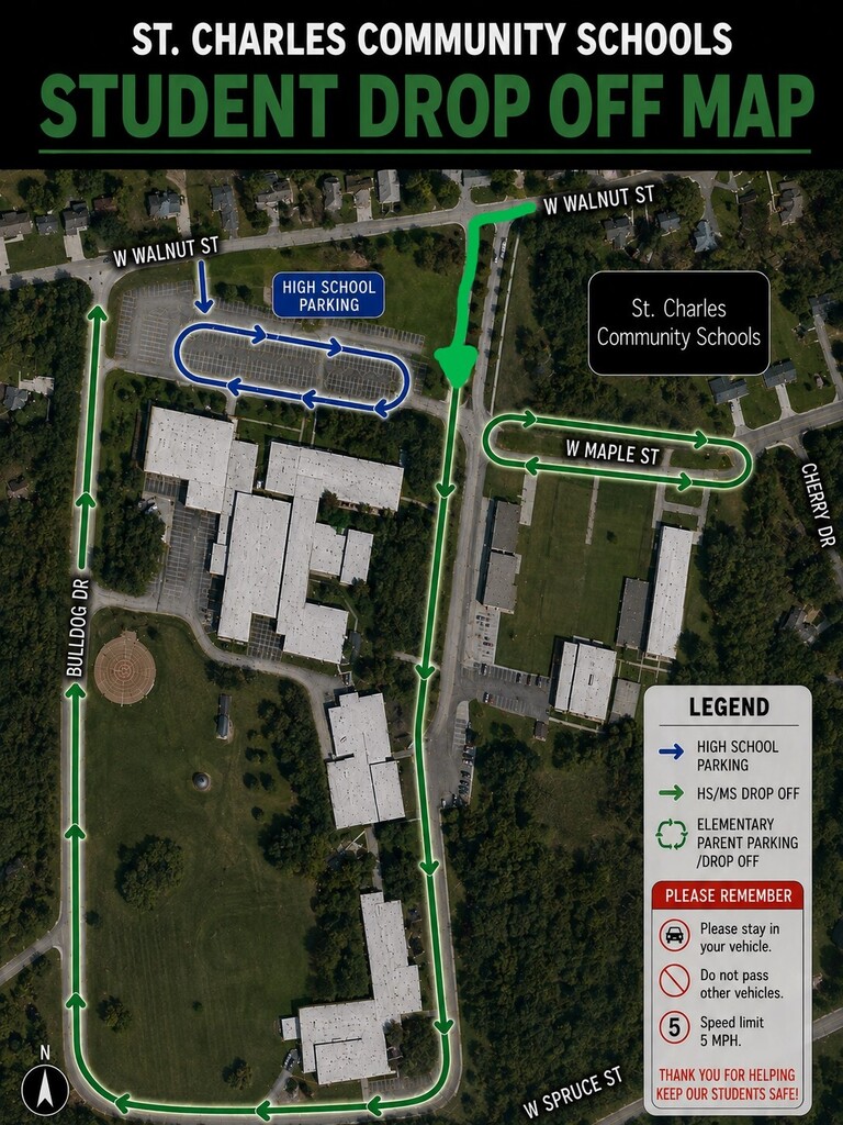 Drop off map