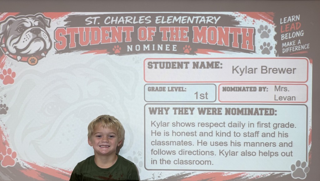 September Student of the Month nominee