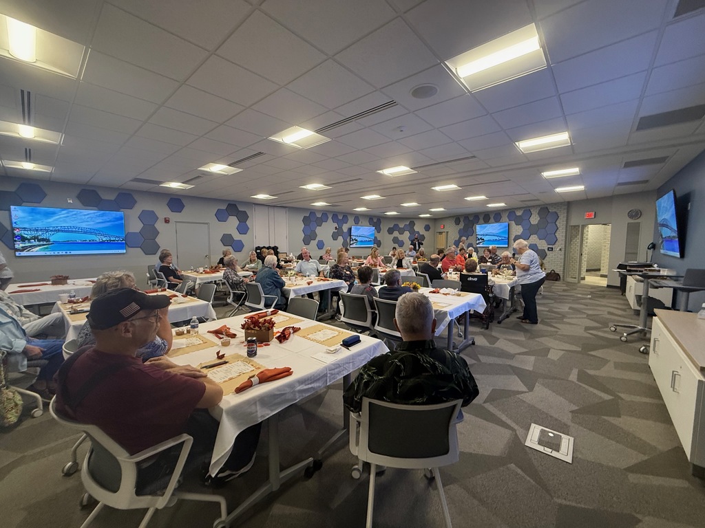 MARSP members sit at tables in RESA's Conference Center
