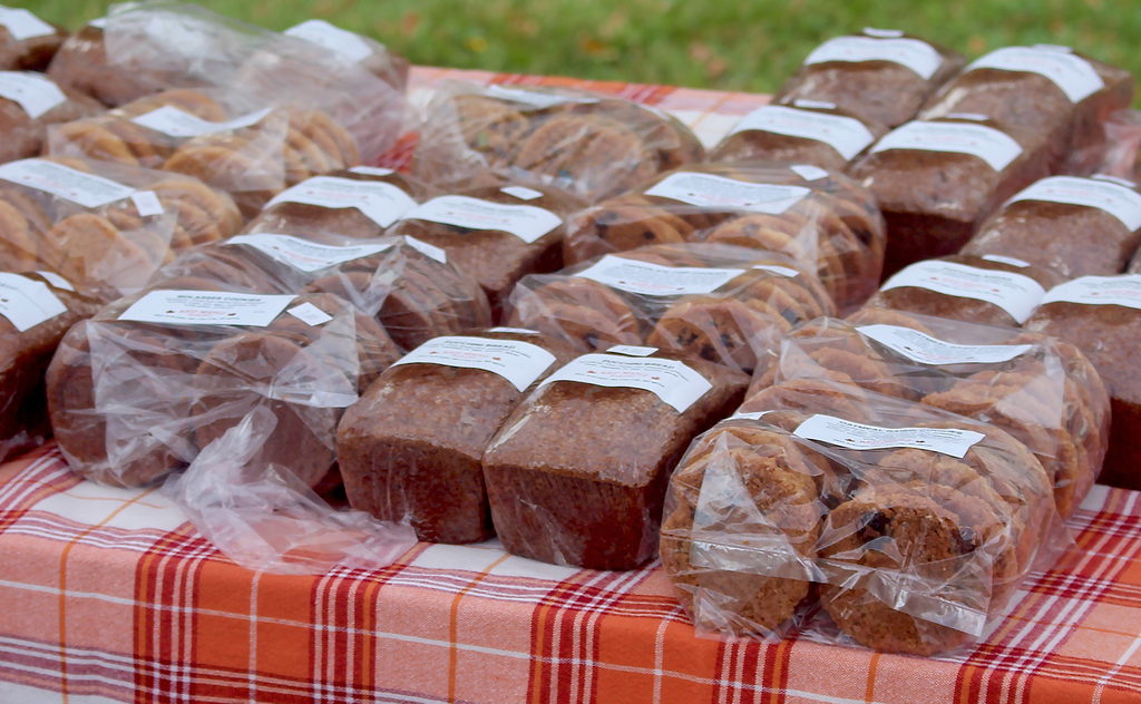 Baked goods on display at the Woodland Fall Harvest