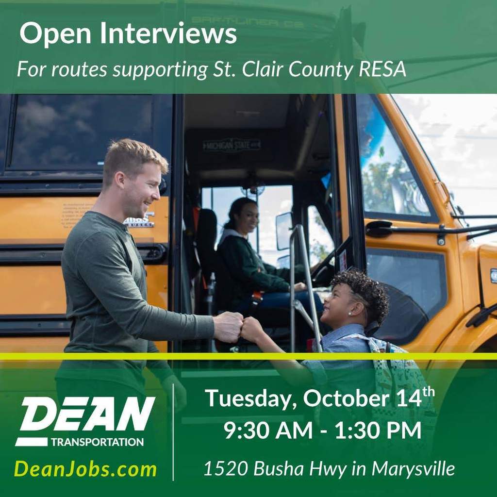 Deans Transportation Open Interviews Ad