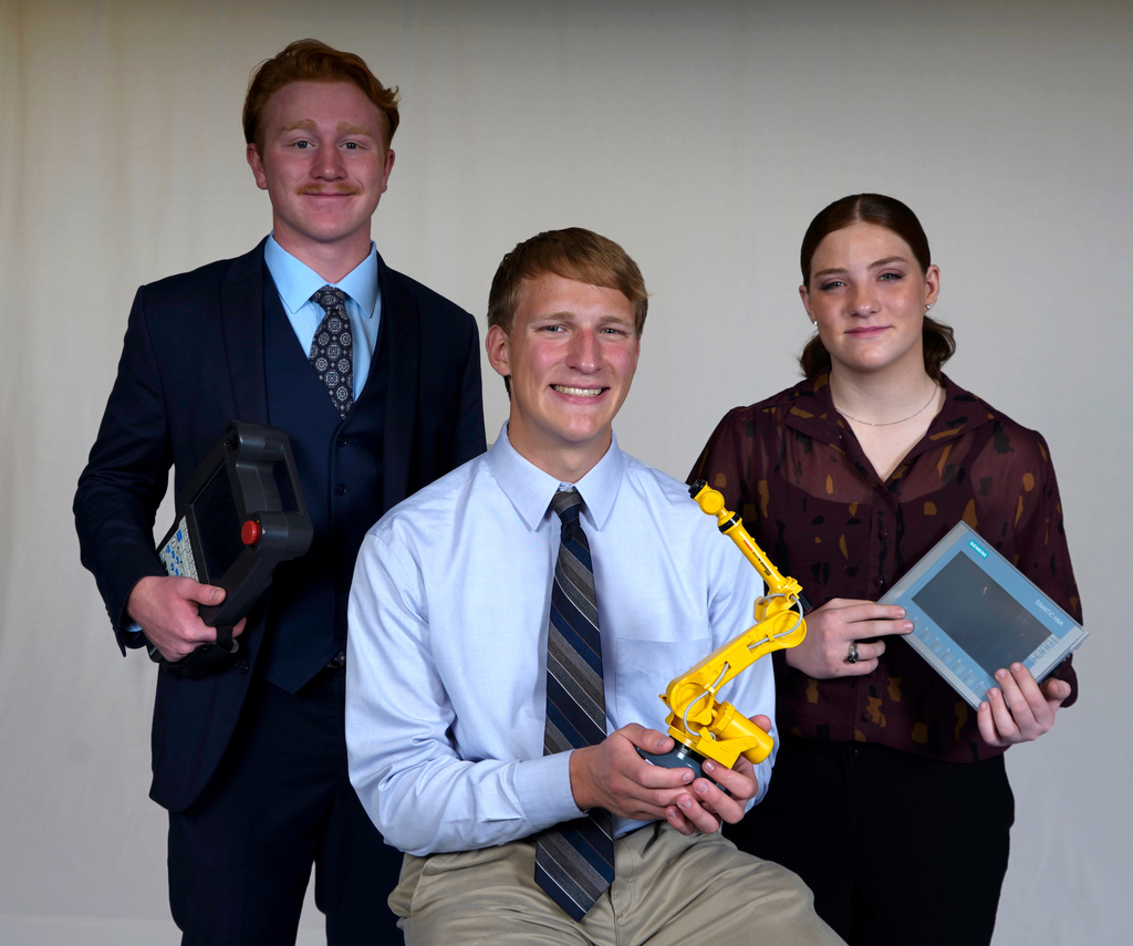 Engineering students at dress 4 success