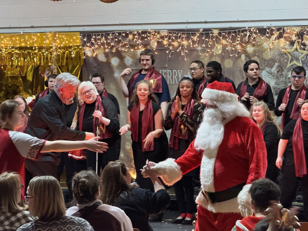 Santa says hello to audience members