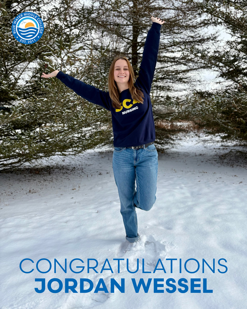 Congratulations, Jordan Wessel! BWMC student accepted to SC4's Nursing Program