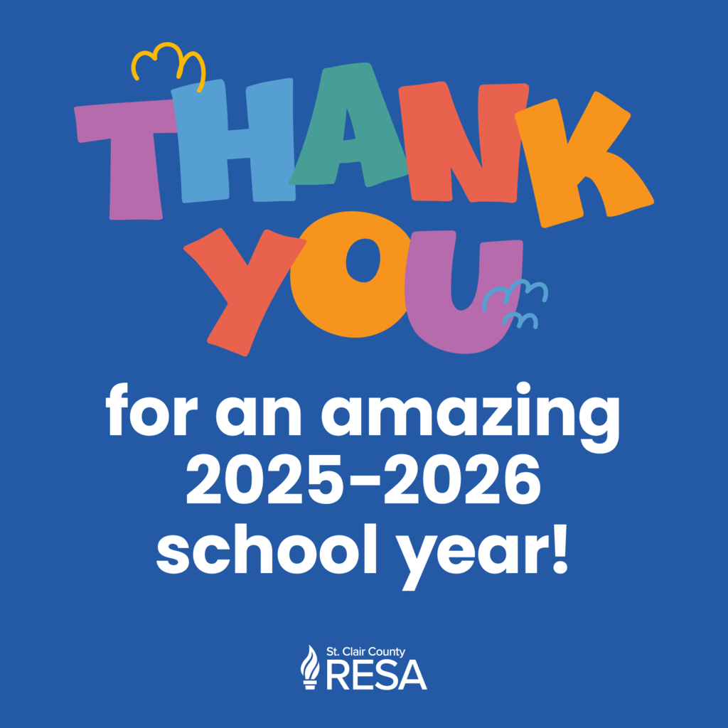 RESA logo with text reading, "Thank you for an amazing 2025-2026 school year!"