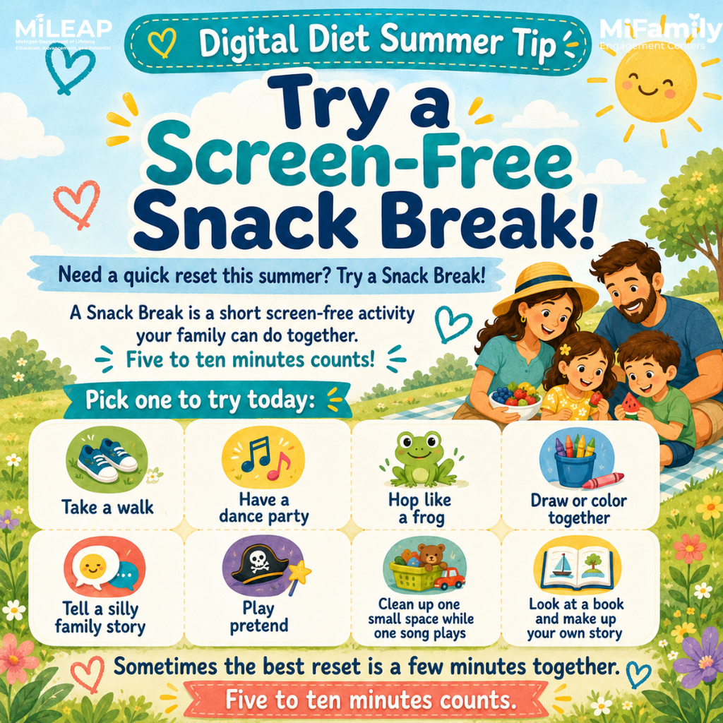 Try a Screen-Free Snack Break!