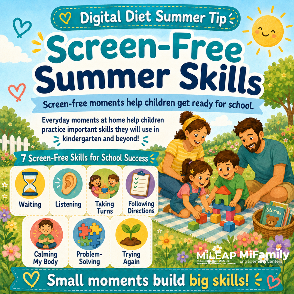 Screen-free summer skills tips