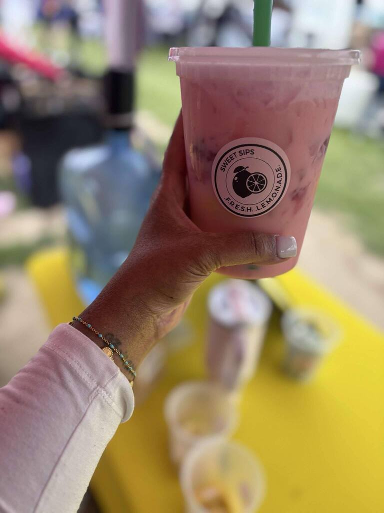 Cup of freshly squeezed lemonade