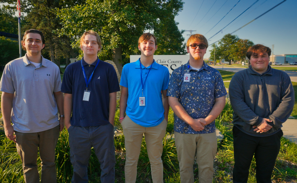 RESA's five summer interns pose outside