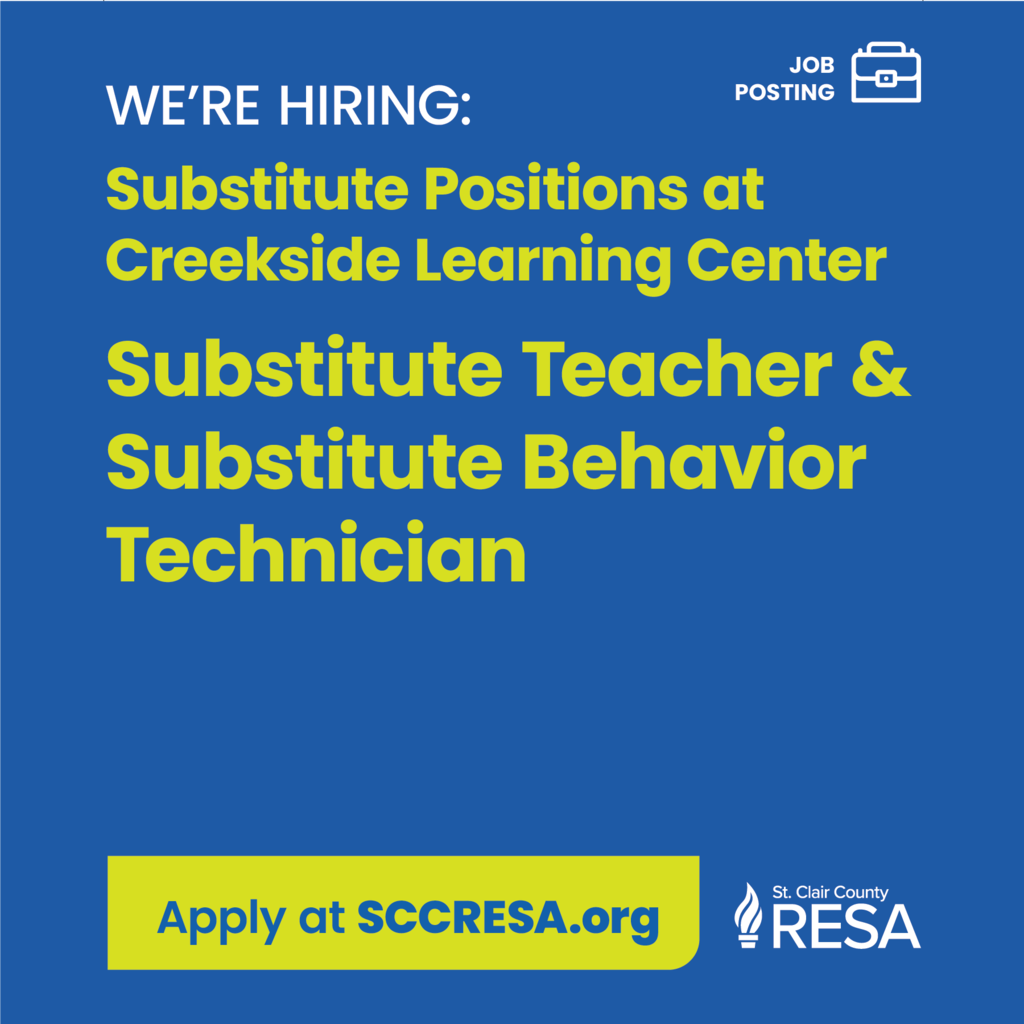 Substitute teacher and behavior technicians at Creekside Learning Center
