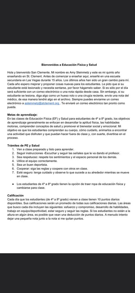Spanish PE