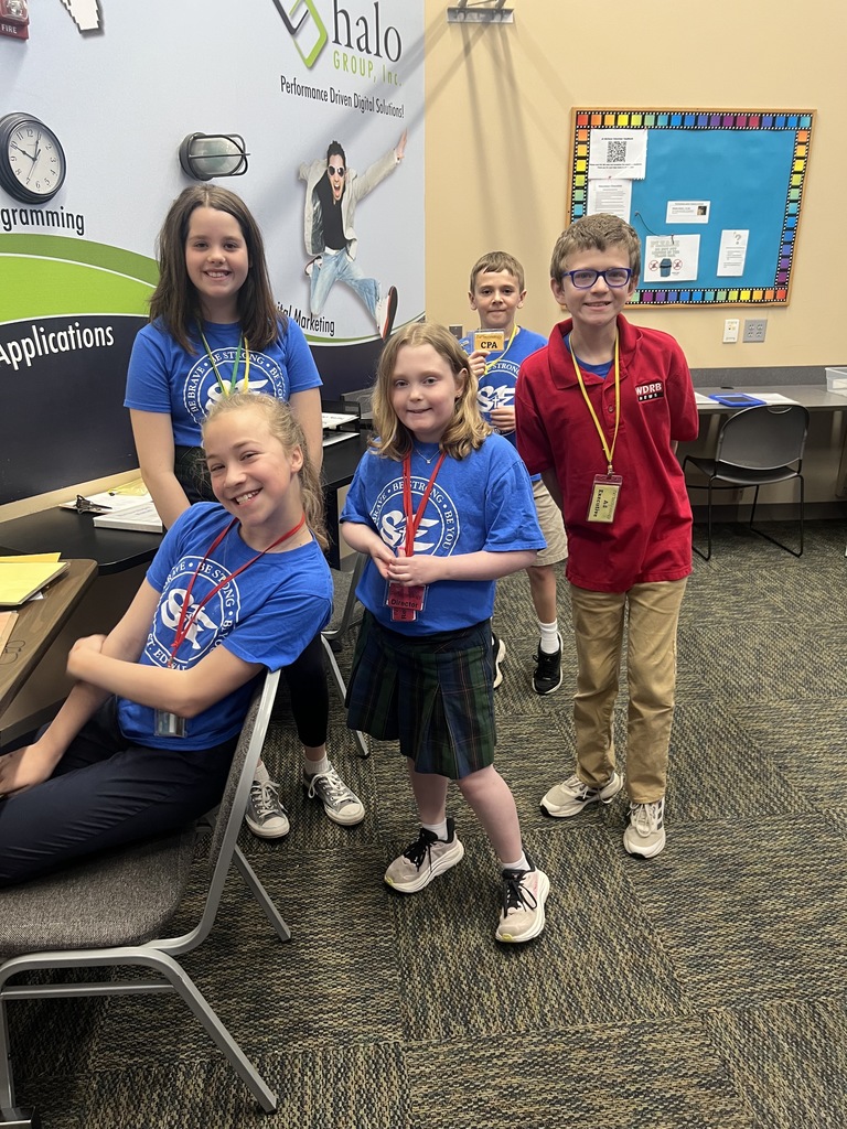 St Edward's 5th Grade students -candid picture