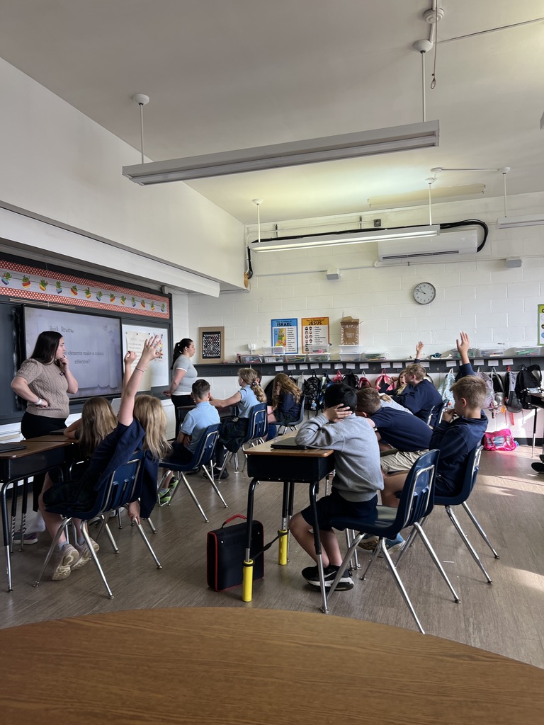 Bellarmine Students at St Edward’s designed and led lessons for our students in grades 2 through 5, blending Social Studies and Writing in creative and thoughtful ways