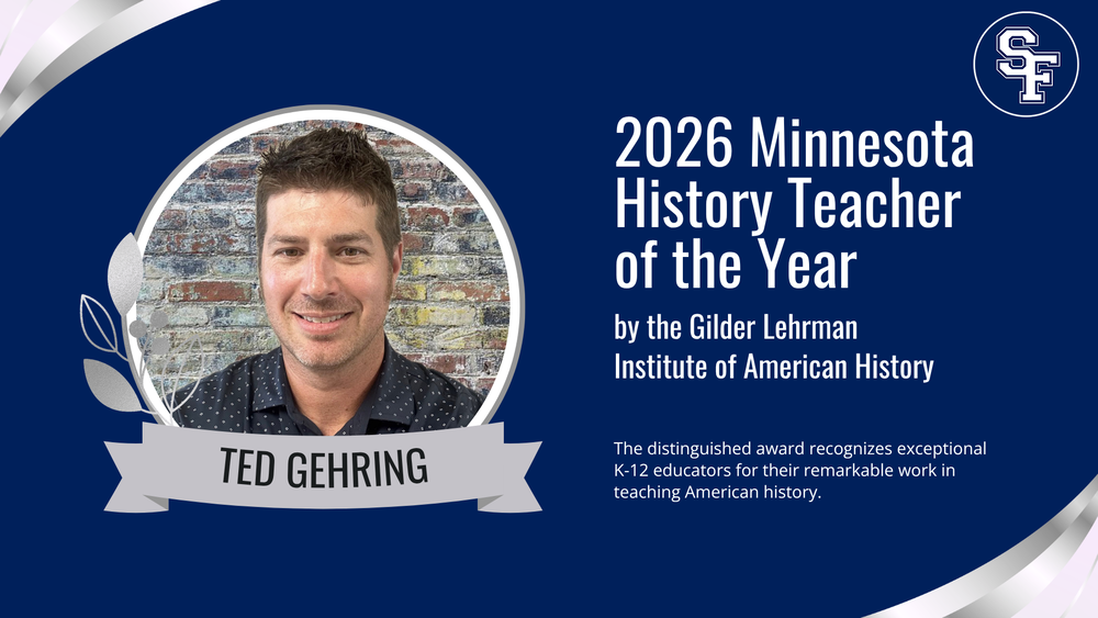 Ted Gehring history award graphic