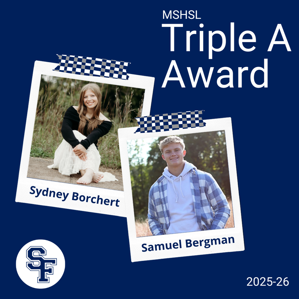 graphic with portrait photos of both Sydney and Sam