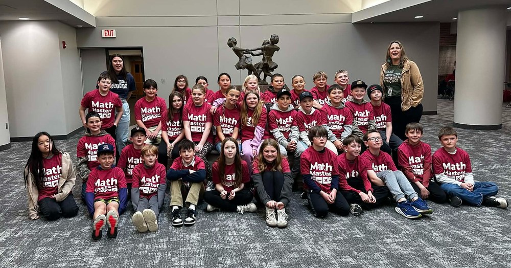 group of math students with advisors